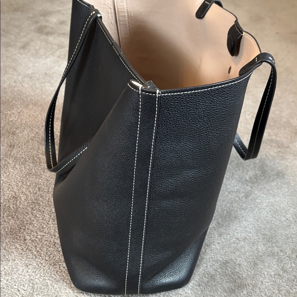 Tory Burch Black Leather Tote - Picture 6 of 10